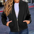 Damen Zip-Up Jacke | Casual Sweatshirt mit Taschen & Kapuze